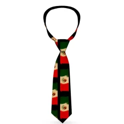 Buckle-Down Necktie - Mexico Flag Distressed