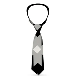 Buckle-Down Necktie - Navajo Gray/Black/Gray/White