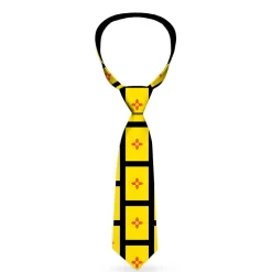 Buckle-Down Necktie - New Mexico Flag/Black