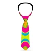 Buckle-Down Necktie - Ogee Lime/Blue/Fuchsia/Orange