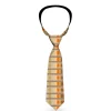 Buckle-Down Necktie - Plaid Tan Shades/Orange