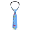 Buckle-Down Necktie - Sailboats Blue