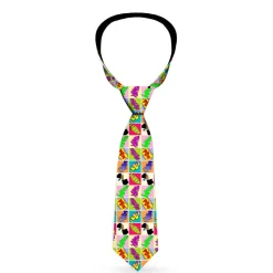 Buckle-Down Necktie - Sound Effect Checkers Multi Color