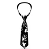 Buckle-Down Necktie - Splatter Black/White