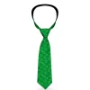 Buckle-Down Necktie - St. Pat's Clovers Scattered Greens