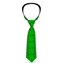 Buckle-Down Necktie - St. Pat's Clovers/Green