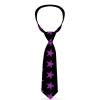 Buckle-Down Necktie - Star Black/Purple