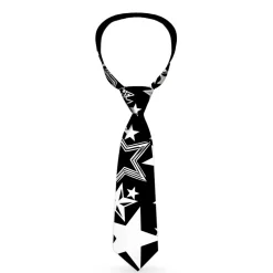 Buckle-Down Necktie - Stargazer Black/White
