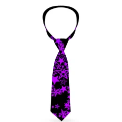 Buckle-Down Necktie - Stargazer Black/Purple