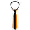 Buckle-Down Necktie - Stripe Black/Orange