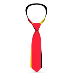 Buckle-Down Necktie - Stripes Black/Red/Yellow