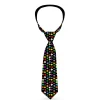 Buckle-Down Necktie - Suits $$$ Black/Multi Color