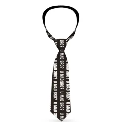 Buckle-Down Necktie - U MAD BRO? Weathered Black/White