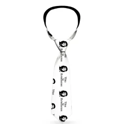 Buckle-Down Necktie - VIVA LA REVOLUCION Che White/Black