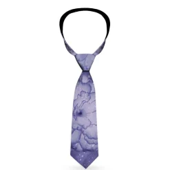 Buckle-Down Necktie - Vivid Floral Collage2 Blues