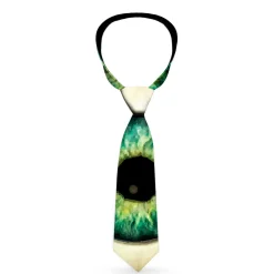 Buckle-Down Necktie - Vivid Blue Eyeball Black