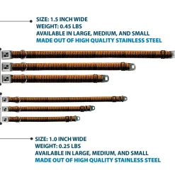 Buckle-Down Seatbelt Buckle Dog Collar - Bullets2 Orange/Black