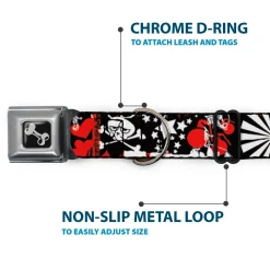 Buckle-Down Seatbelt Buckle Dog Collar - Graffiti Women's