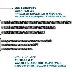 Buckle-Down Seatbelt Buckle Dog Collar - Revolvers Black/Gray