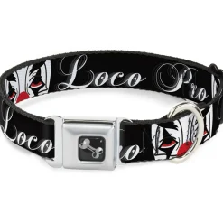 Buckle-Down Seatbelt Buckle Dog Collar - Loco Pro Clown