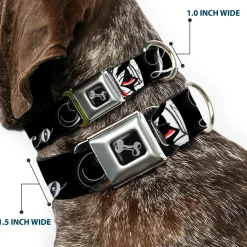 Buckle-Down Seatbelt Buckle Dog Collar - Loco Pro Clown
