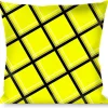 Buckle-Down Throw Pillow - Wire Grid Yellow/Black/Gray