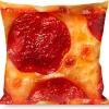Buckle-Down Throw Pillow - Pepperoni Pizza w/Crust Vivid