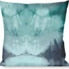 Buckle-Down Throw Pillow - Tie Dye Reflection Turquoise Blues