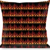 Buckle-Down Throw Pillow - Flames Black/Orange/Red