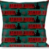 Buckle-Down Throw Pillow - ZOMBIE KILLER Zombie March Green/Red/Black