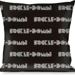 Buckle-Down Throw Pillow - BUCKLE-DOWN Shapes Black/Camo White/Black