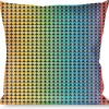 Buckle-Down Throw Pillow - Peace Hearts Repeat Fill Black/Rainbow