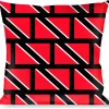 Buckle-Down Throw Pillow - Trinidad & Tobaga Flags/Black Block