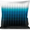 Buckle-Down Throw Pillow - Transitioning Dots White/Blue/Black