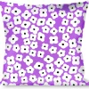 Buckle-Down Throw Pillow - Ditsy Floral Lavender/White/Black