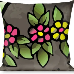 Buckle-Down Throw Pillow - Mom & Dad Gray