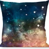 Buckle-Down Throw Pillow - Space Dust Collage
