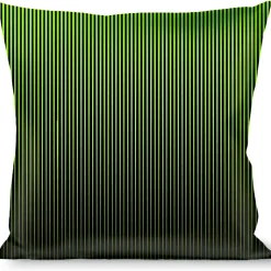Buckle-Down Throw Pillow - Vertical Stripes Transition Black/Yellow
