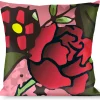 Buckle-Down Throw Pillow - Death Before Dishonor Pink