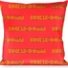 Buckle-Down Throw Pillow - BUCKLE-DOWN Shapes Red/Orange