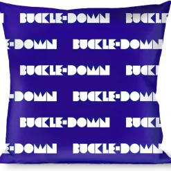 Buckle-Down Throw Pillow - BUCKLE-DOWN Shapes Blue/White