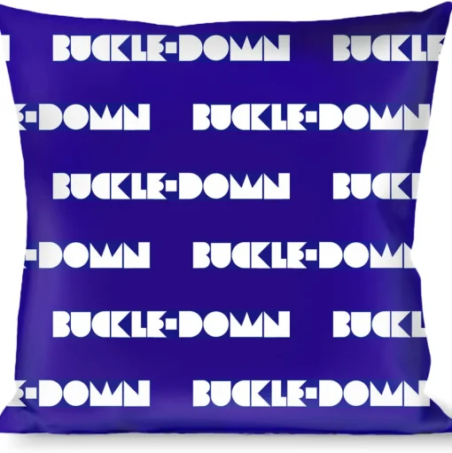 Buckle-Down Throw Pillow - BUCKLE-DOWN Shapes Blue/White
