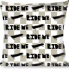 Buckle-Down Throw Pillow - RIDE ME Skateboard w/Mini Checker White/Gray/Black