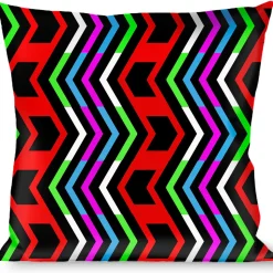 Buckle-Down Throw Pillow - Arrows Black/Multi Color