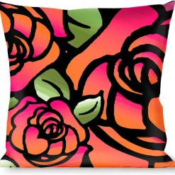 Buckle-Down Throw Pillow - Born to Blossom C/U Pink