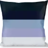 Buckle-Down Throw Pillow - Spectrum Blue