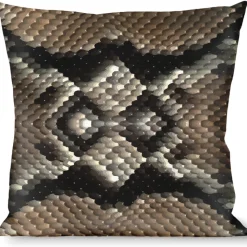 Buckle-Down Throw Pillow - Snake Skin 1
