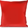 Buckle-Down Throw Pillow - Red Print Print