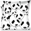 Buckle-Down Throw Pillow - Panda Bear Stacked