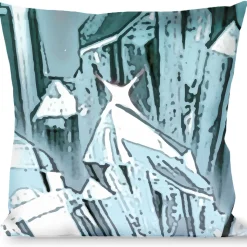 Buckle-Down Throw Pillow - Crystals3 Clear